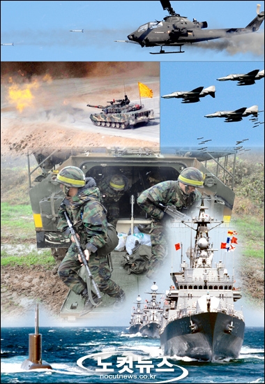 국군 육·해·공 '첨단기동軍' 전력, 북한군 압도